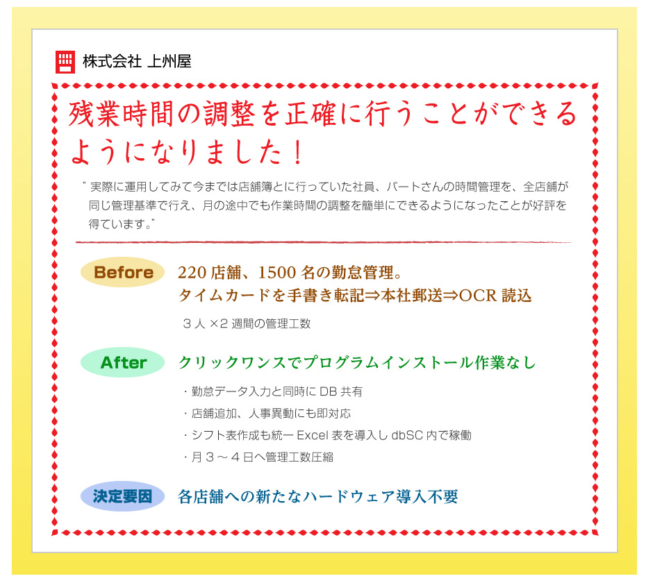 株式会社上州屋様のユーザー事例