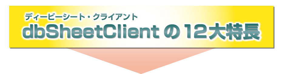 dbSheetClientの12大特長